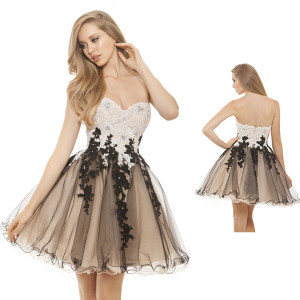 2019 Homecoming Dresses A Line Sweetheart Tulle With Applique Short/Mini #HomecomingDresses #ALi ...