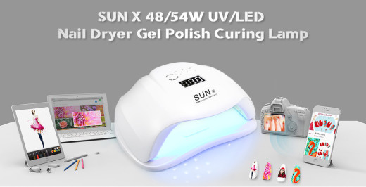Dropshipping for SUN X 48 / 54W UV / LED Nail Dryer Gel Polish Curing Lamp to sell online at who ...