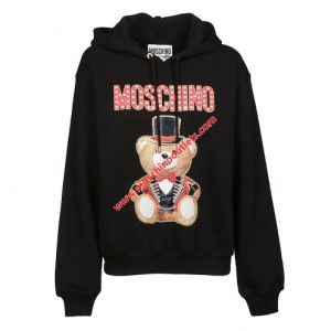 Moschino Circus Teddy Womens Long Sleeves Sweatshirt Black