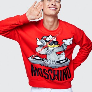 Moschino x H&M Womens Long Sleeves Sweater Red