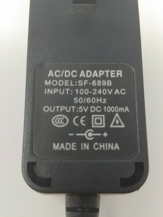 New 5V DC 1000mA AC Adapter For SF-689 SF-689B Power Supply Cord Wall Charger PSU [New 5V DC 100 ...