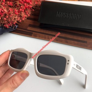 Moschino Micro Stud Sunglasses White