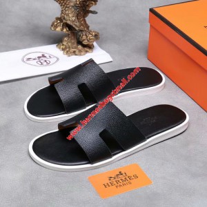 Hermes Izmir Sandal Epsom Calfskin In Black