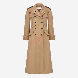 Dior Cotton Trench Coat Apricot