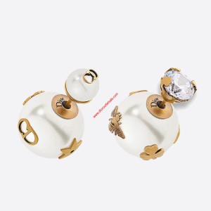 Dior Tribales Multi-charm Earrings Gold