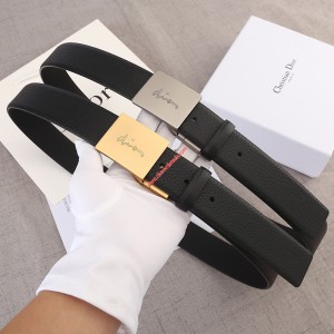 Dior Vintage Calfskin Belt Black