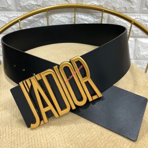 J’Adior Belt in Calfskin Black