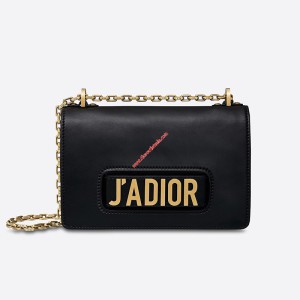 J’Adior Calfskin Bag Black