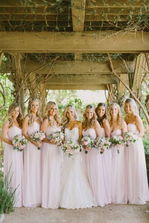 2019 Sweetheart Bridesmaid Dresses A Line Chiffon Floor Length – smilepromdress-es