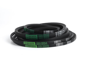 Both high strength v-belt and synchronous belts perform optimally with a tension appropriate for ...