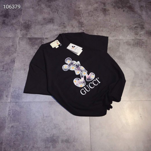 Gucci ディズニー コラボ 半袖 花柄 gucci カットソー ペアルック 激安 グッチ レディス Tシャツhttp:/ ...