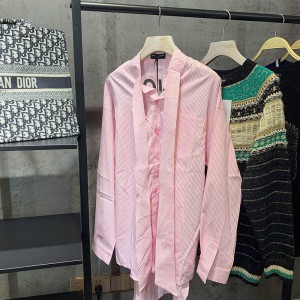 Balenciaga New Swing Shirt In Pink Outlet Balenciaga Cheap Sale Store