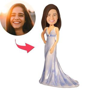 Personalized Custom Bride Bobbleheads Sculpted From Your Photo – MyCustomBobbleheadsUK