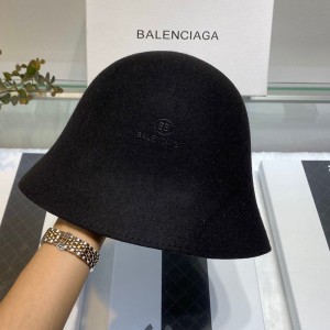 Balenciaga Wool Fisherman Hat In Black Outlet Balenciaga Cheap Sale Store