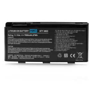 Laptop MSI BTY-M6D Battery, 7800mAh 9 cells Battery for MSI BTY-M6D replacement