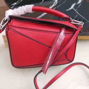 Loewe Mini Puzzle Bag Classic Calf In Red Outlet Loewe Cheap Sale Store