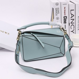 Loewe Puzzle Bag Classic Calf In Haze Blue Outlet Loewe Cheap Sale Store