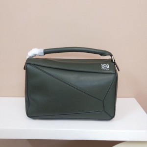 Loewe Puzzle Bag Classic Calf In Olive Outlet Loewe Cheap Sale Store