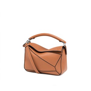 Loewe Puzzle Mini Bag Classic Calf In Brown Outlet Loewe Cheap Sale Store