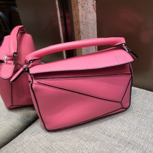 Loewe Puzzle Mini Bag Classic Calf In Pink Outlet Loewe Cheap Sale Store