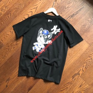 MLB NY Bark Short Sleeve T-shirt New York Yankees Black Outlet New York Yankees Cheap Sale Store