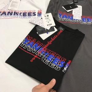 MLB NY Big Boy Short Sleeve T-shirt New York Yankees Black Outlet New York Yankees Cheap Sale Store