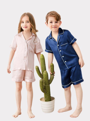 Classic Short Silk Pajamas Set For Kids
Regular price$159.00 Sale price$99.00