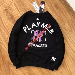 MLB NY Play MLB Sweatshirt New York Yankees Black Outlet New York Yankees Cheap Sale Store