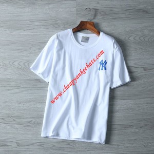 MLB NY Popcorn 21 Short Sleeve T-shirt New York Yankees White Outlet New York Yankees Cheap Sale ...