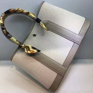Hermes Garden Party Bag Canvas In Grey Outlet Hermes Cheap Sale Store