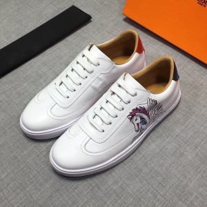 Hermes Quicker Sneaker Calfskin White Outlet Hermes Cheap Sale Store