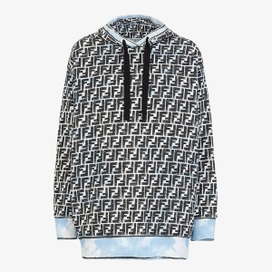 Fendi FF Graphic Sweatshirt In Cotton Black