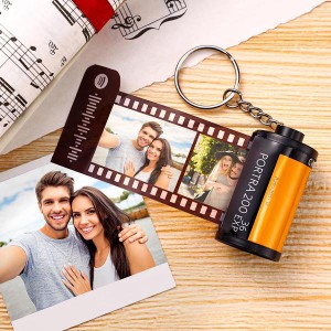 Spotify Code Scannable Custom Camera Roll Keychain Kodak for Love