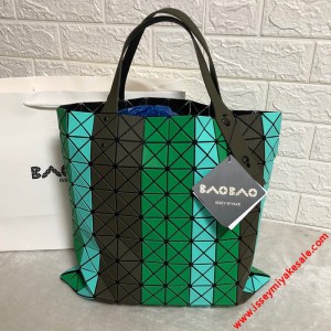 Bao Bao Issey Miyake Prism Stripe Tote Bag Green