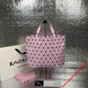 Bao Bao Issey Miyake Solid Crystal Shoulder Bag Pink