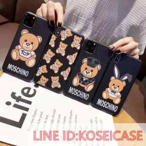 モスキーノmoschino iphone12 ケース クマ 可愛い iphone12/11 pro maxケース TPU製 薄い ブランド ア ...