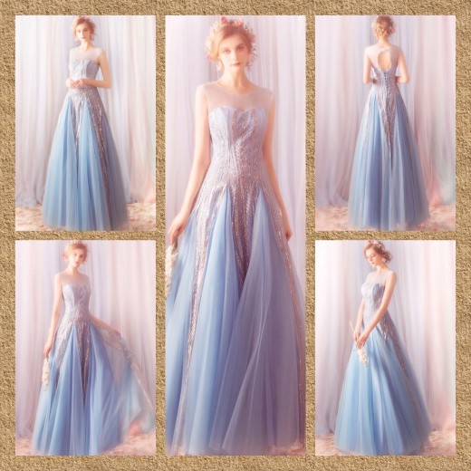 Round Neck Floor Length Blue Formal Dresses Online Australia 2021-2022

https://www.formaldressa ...