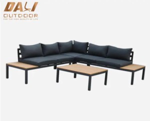 L shaped Adjustable Aluminum Corner Sofa Set https://www.huzhoudalimetal.com/