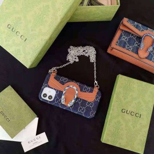 iphone12proブラケット付きGucciスマホケース 送料無料ケースiphone12mini/12Gucci 肩掛けアイホン11 p ...