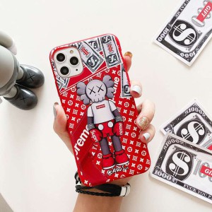 kaws iPhone 13 カバー 売れ筋 シュプリーム アイフォン 12mini iPhone 12promax保護ケース2色Supreme  ...