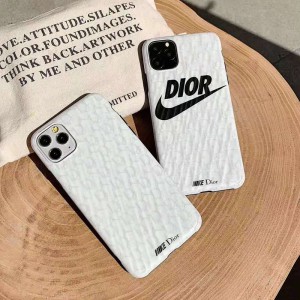 Dior and NIKE iphone13/12 Pro Max case brand iphone11 case fashion simple pure white new sports wind
