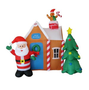 Christmas inflatable Santa House decoration https://www.fulechristmas.com/