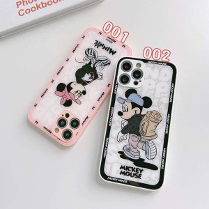 ミニー アイフォン 13 保護ケース iPhone 12 プロマックス 光沢感 保護ケース Disney 全面保護ケースデ ...