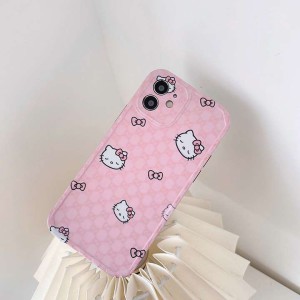 アイホン13プロマックス Holle Kitty 携帯ケース ブランド GG iPhone 12mini/12promax女性愛用保護ケー ...