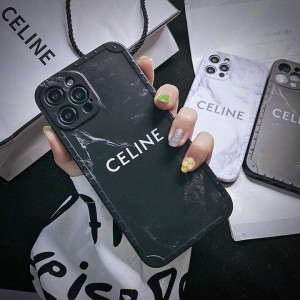 アイホン13 Proセリーヌ携帯ケース綺麗 白黒アイフォン 12promax/12 mini	 Celineスマホケース ブラン ...