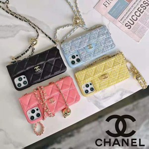 chanel iphone13 12 11max mini pro case with card holderLeather Classic Mobile Cell Phone Case
