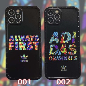 adidas アイフォーン13プロマックス 保護ケース 光沢感 アディダスiphone12Promax/12ケース スポーツ風 ...