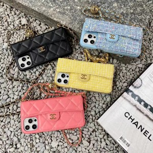 chanel iphone13 12 11mini pro case with card holder designerFashion  Brand Full Cover Protective