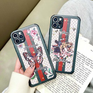 ブランド風 Gucci アイフォーン12 mini 動物柄 スマホケース iPhone 12/12Pro GG花柄 シリコン スマホ ...