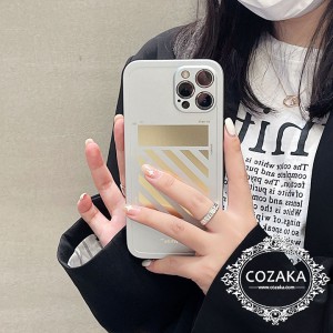 Off White  iphone13/13promax 保護ケース 海外販売 オフホワイト iPhone 12promax/12pro ロゴ付き ス ...